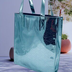 KENZO Metallic Blue Handbag Tote Bag NEW!